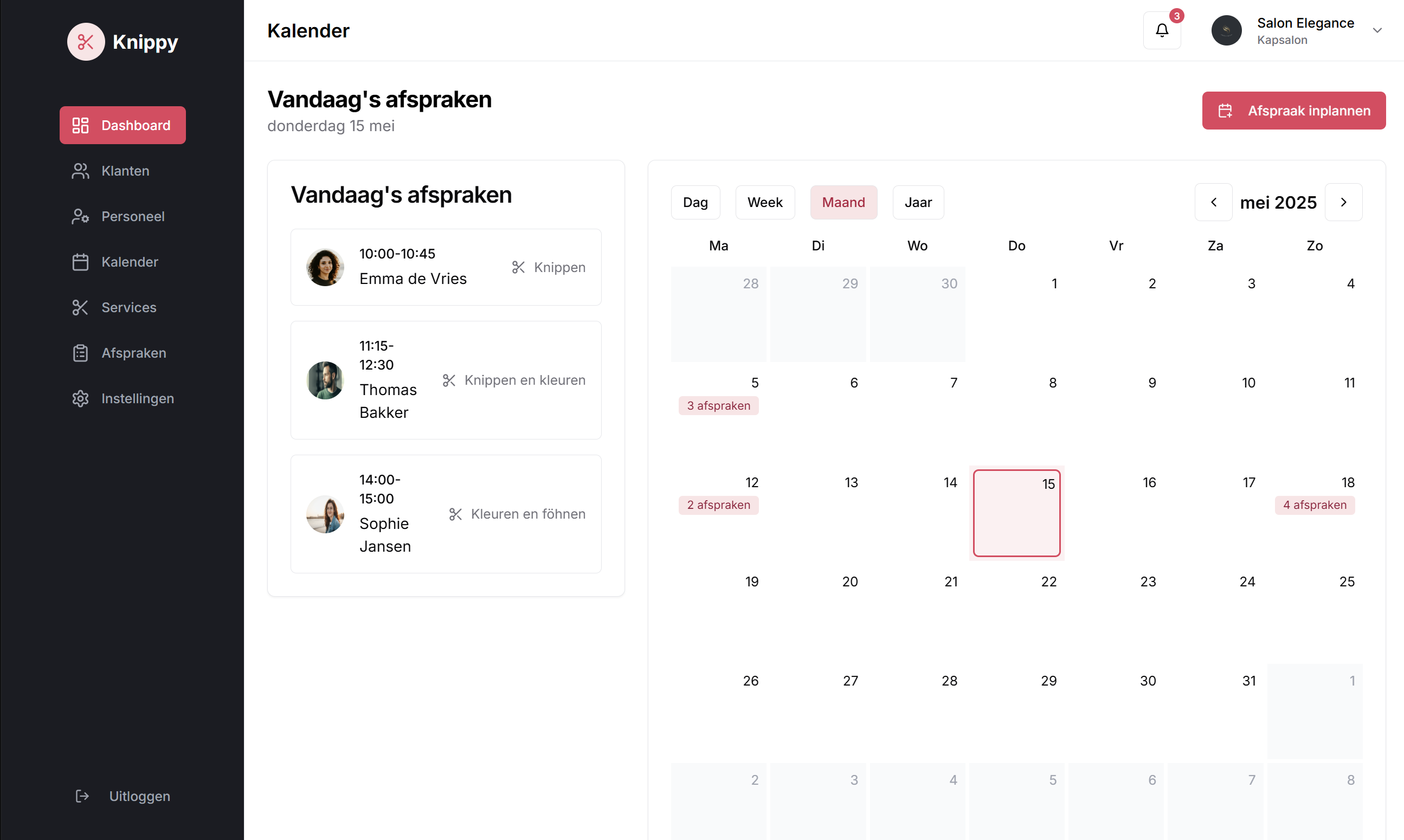 Knippy App Screenshot